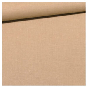 Tela Algodón Liso Beige Camel