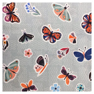Tela Algodón Mariposa